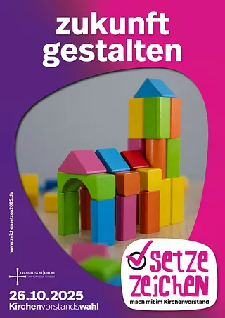 Werbeplakat der KV-Wahl "Zukunft gestalten"